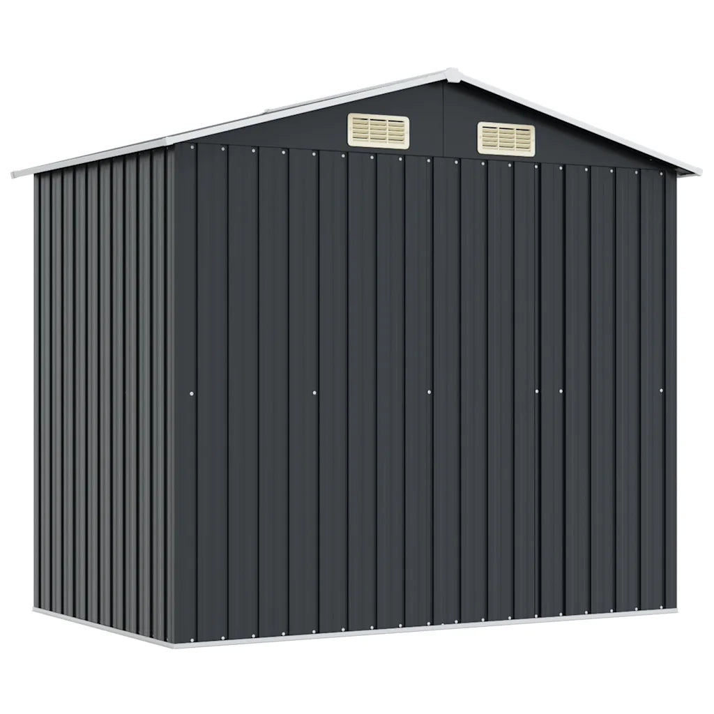 Capanno Attrezzi da Giardino Antracite Acciaio 204x132x186 cm cod mxl 65903