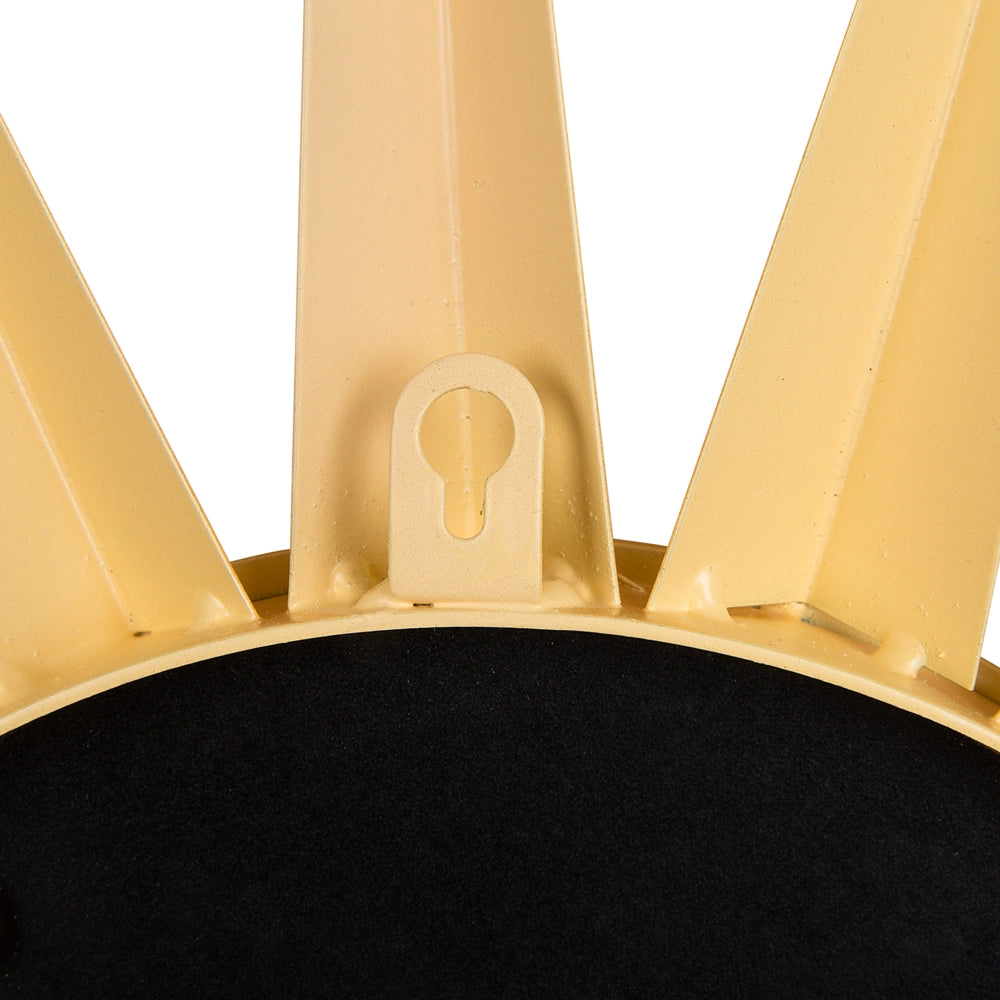 Specchio da parete dorato 60 cm rotondo a forma di sole sprazzo di sole decorativo pezzo soggiorno camera da letto
