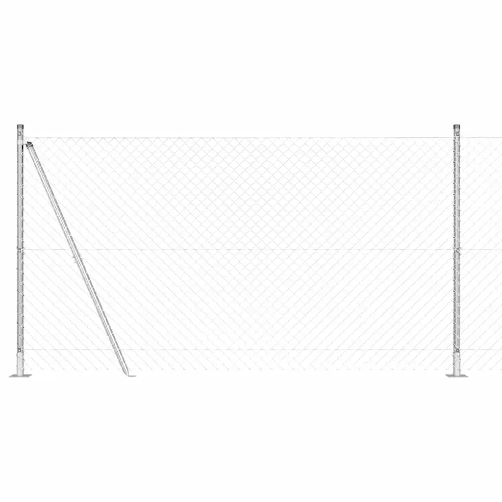 Palo della recinzione | Pannello per recinzione Argento 25 x 1,2 m (maglie 60 x 60 mm)