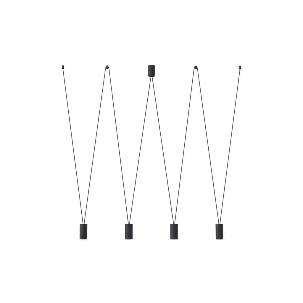Lampadario a sospensione Nowodvorski More Eye 4xGU10 nero