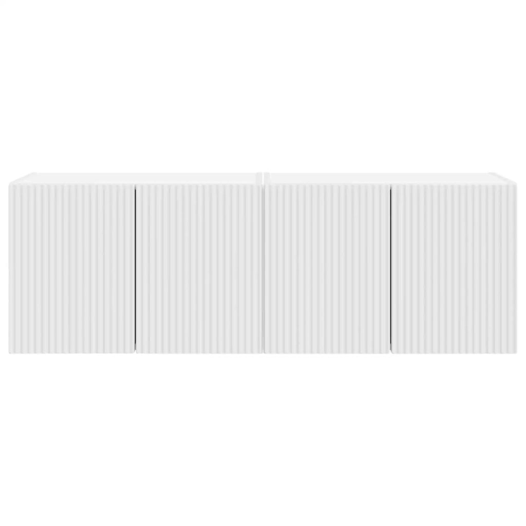 Mobile TV da parete 2 pcs Bianco 59,5 x 31 x 40 cm 892330