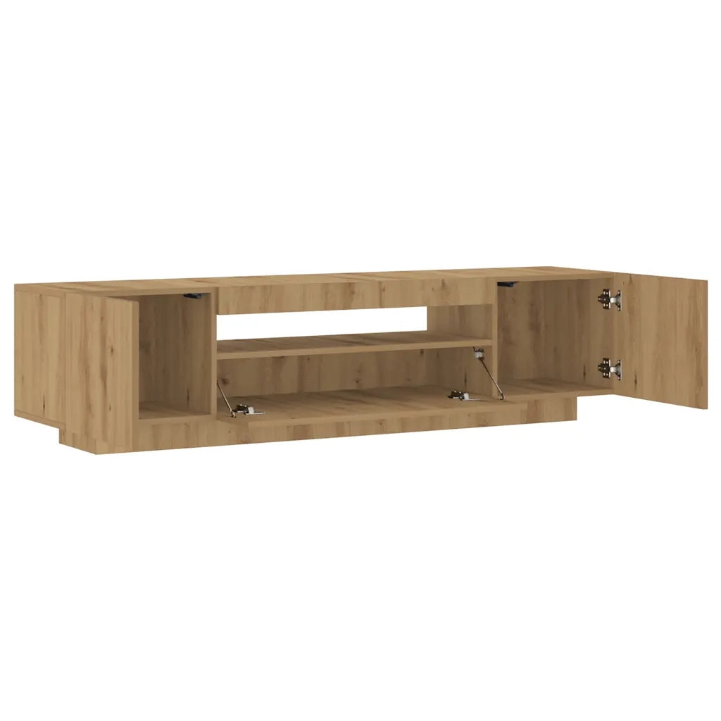 Mobile Porta TV con LED Artigianale 160x35x40 cm Multistrato 856360