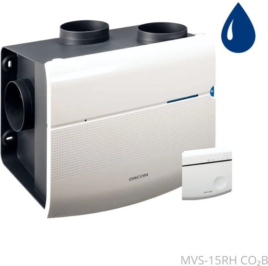 Orcon MVS 15RH CO2B 520m3/h + sensore di CO2 con controllo RFT integrato + sensore di umidità
