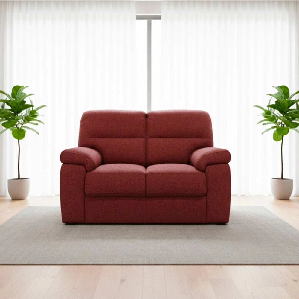 Divano 2 posti Alenda tessuto Roma18 colore Bordeaux 160x98x92h