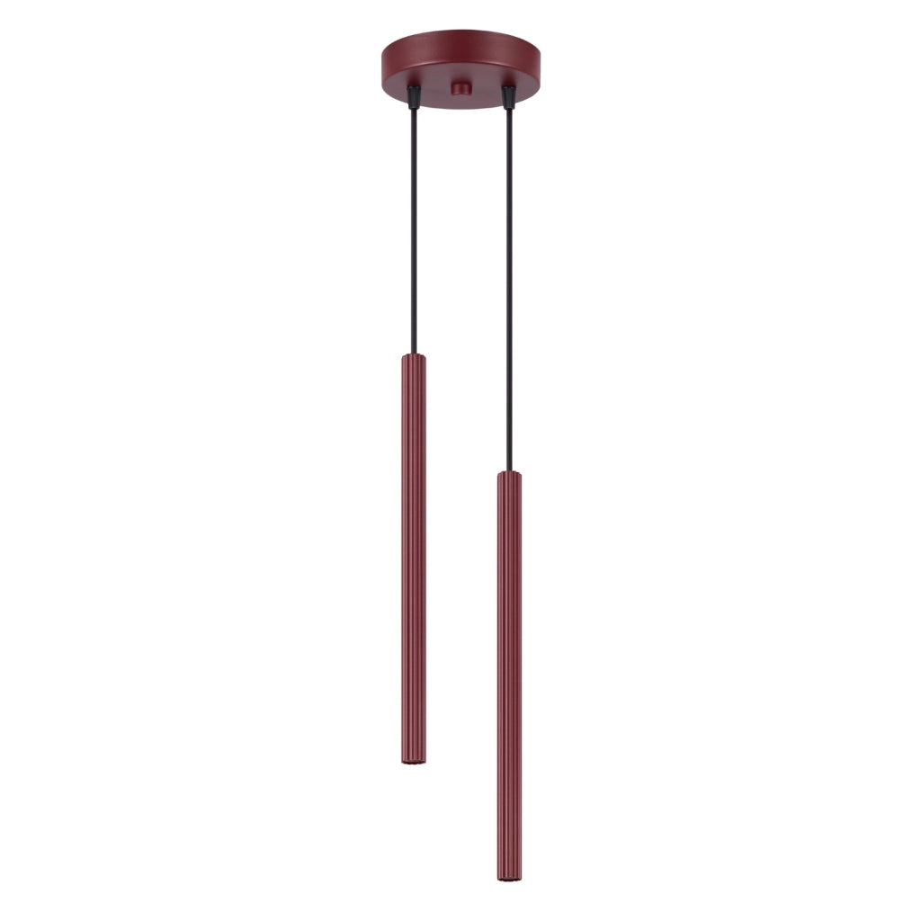 Lampada a sospensione ARCHE 2P bordeaux
