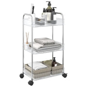 Carrello Portaoggetti a 3 Livelli 37x28x68 cm in Acrilico 4012377