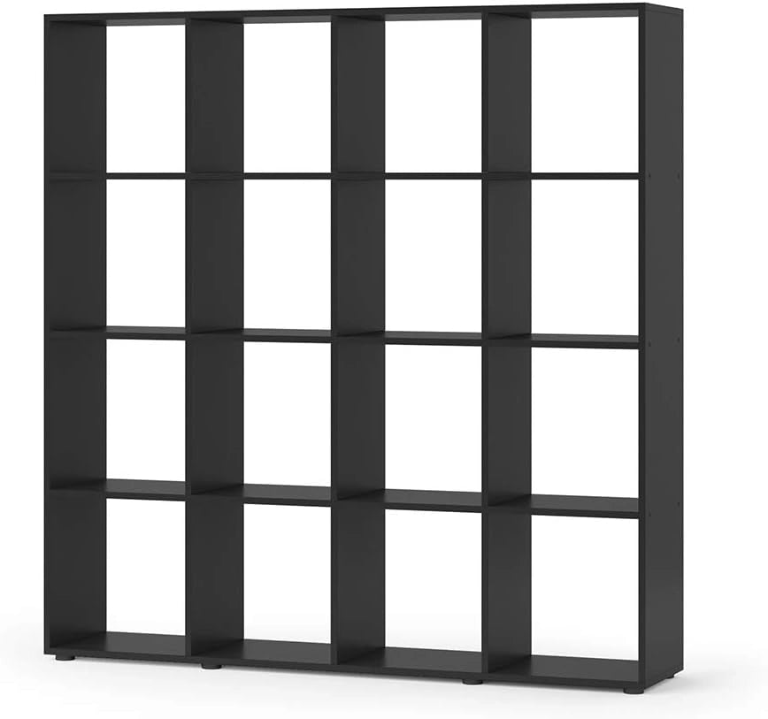 Scaffale Karree, Antracite/quercia dorata, 142.4 x 143 cm, per una suddivisione flessibile dello spazio e una conservazione ordinata