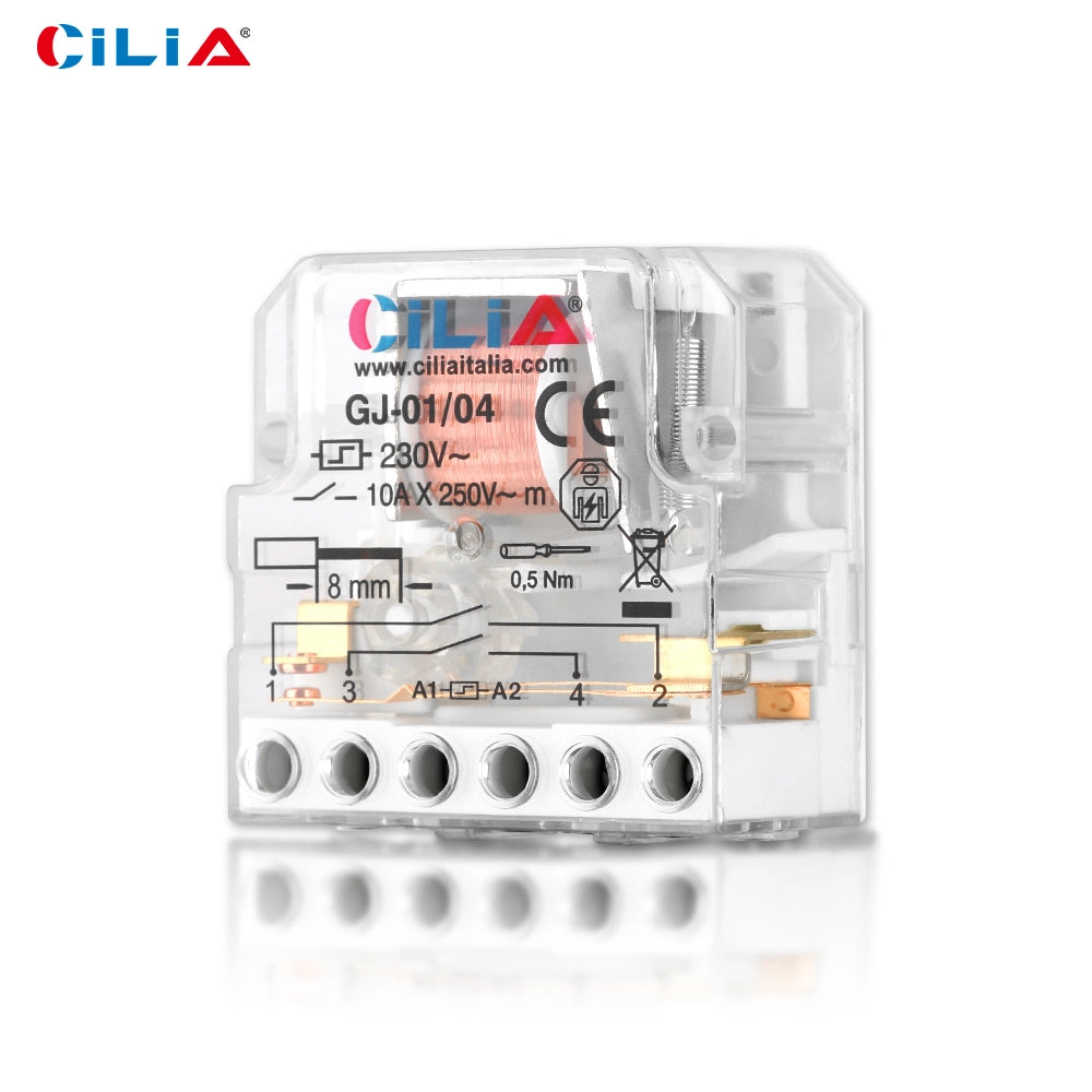 Rel¨¨ Commutatore ad Impulsi 230V 10A ¨C zephmum ¨C 4 Sequenze 2 NO