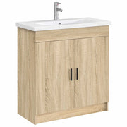 Lavabo da bagno Cromato 81 x 40 x 17,5 cm Metallo CFW7972944