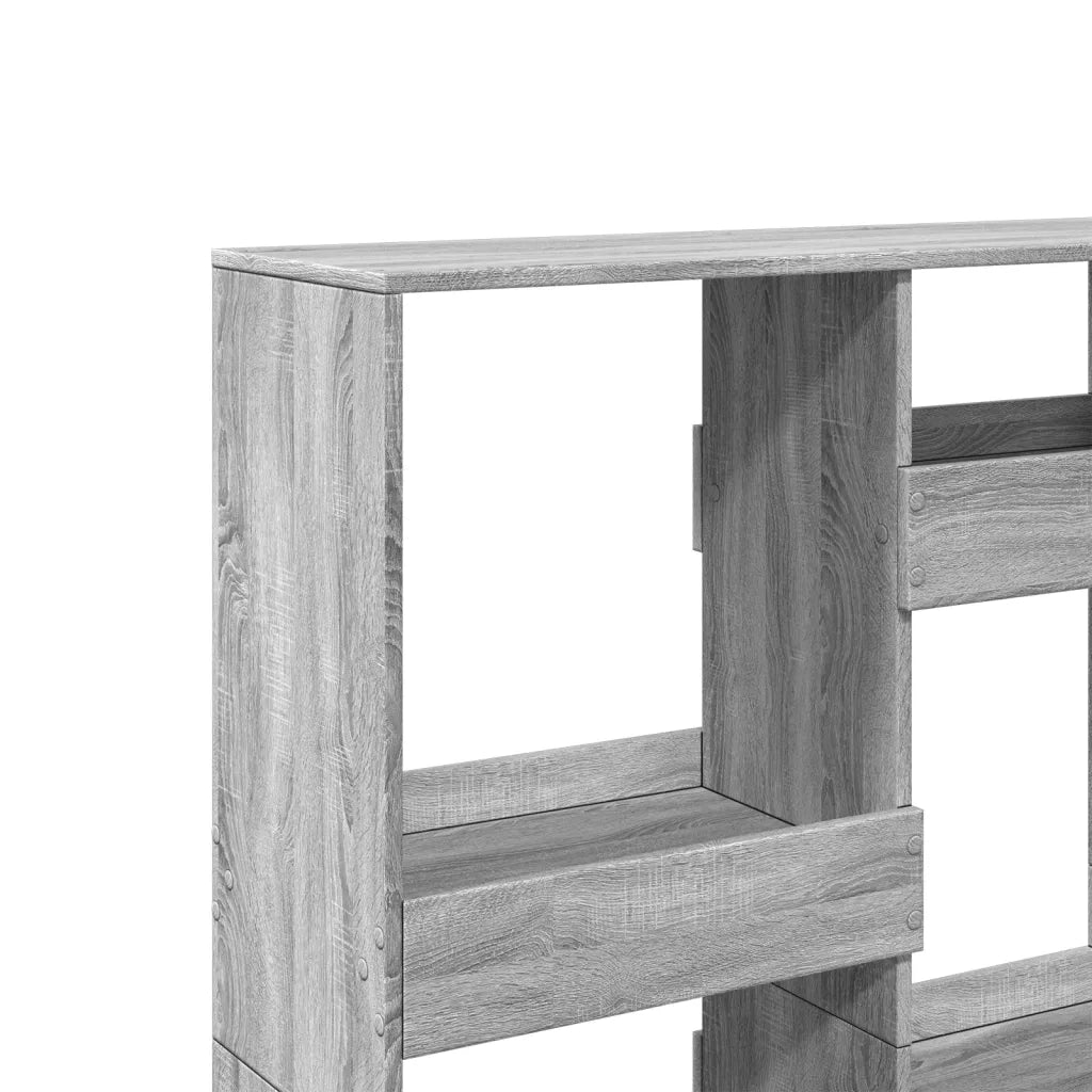 Libreria-Scaffale per Libri-Mobile di Stoccaggio Grigio Sonoma 100x33x135 cm in Legno Multistrato