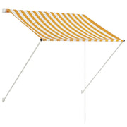 Tenda da Sole | Tenda parasole Retrattile 100x150 cm Giallo e Bianco