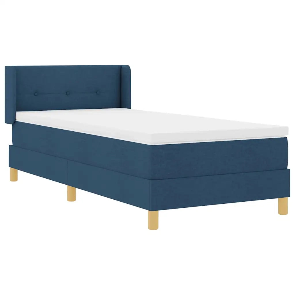 Letto a molle con materasso Blu 200 x 80 cm Tessuto 3341264