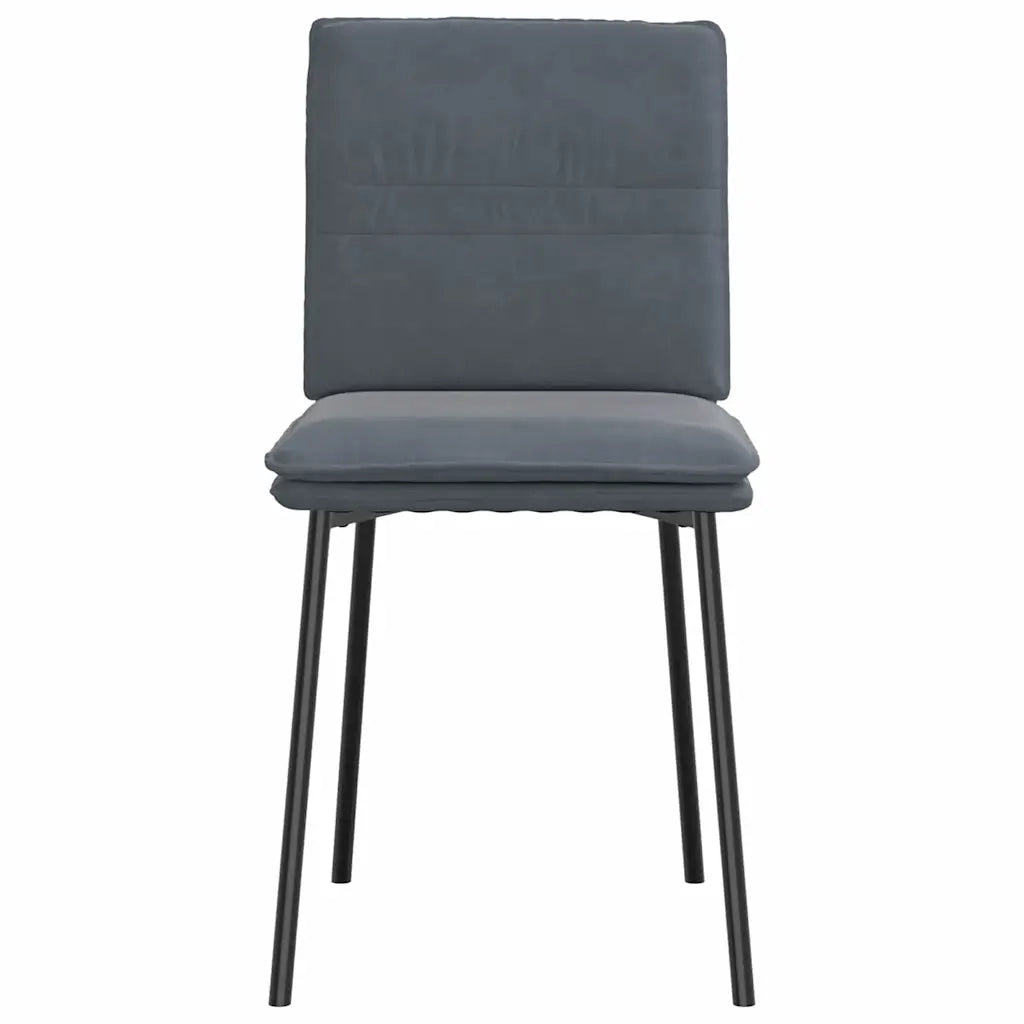 Sedie da Pranzo 6 pz Grigio Scuro in Velluto 3315615