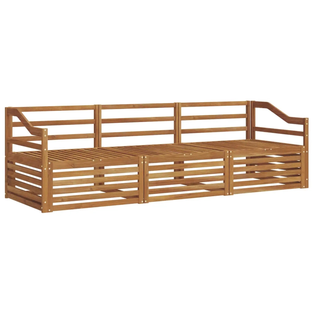 Set di divani da esterno 3 pcs Naturale