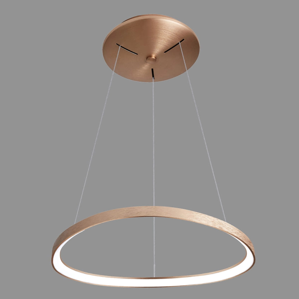 Italux Morfi lampada a sospensione LED 48W oro Ø65