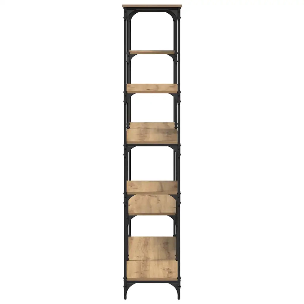 Libreria-Scaffale per Libri-Mobile di Stoccaggio Rovere artigianale 99 x 35,5 x 176 cm