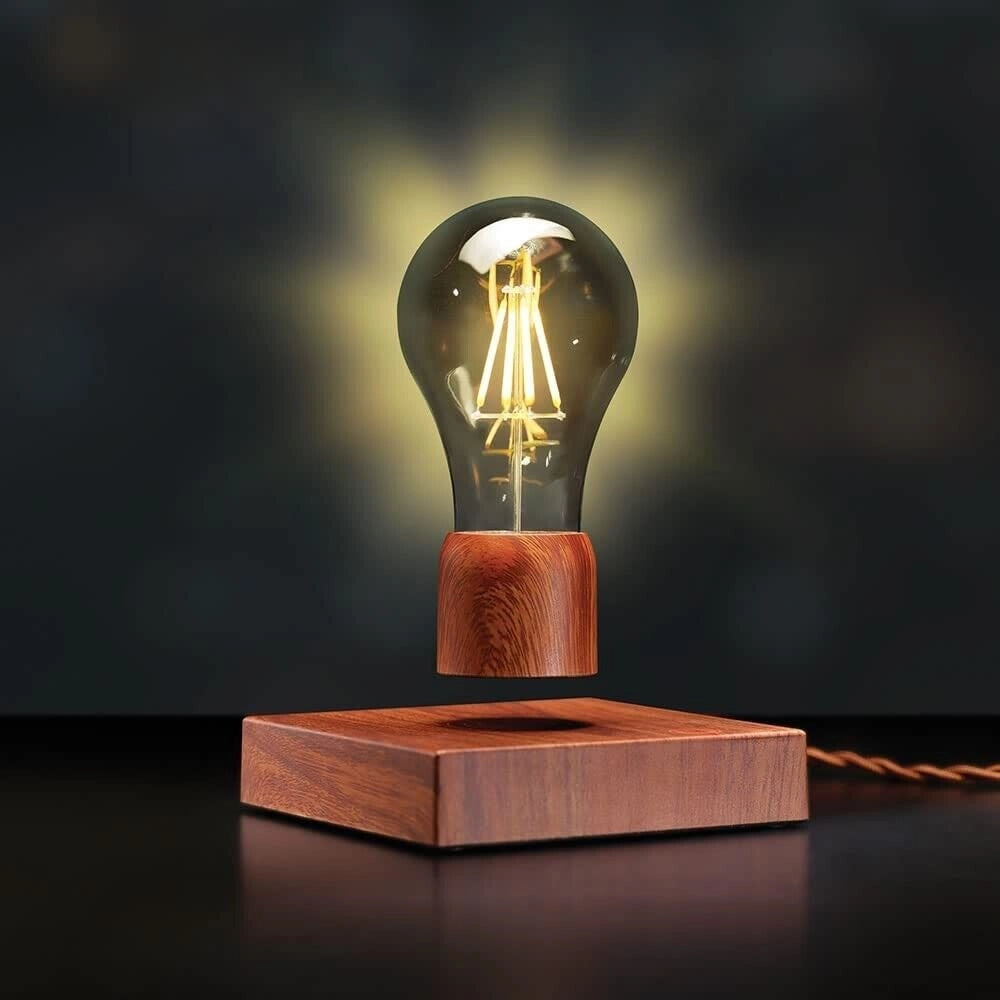 Lampada da tavolo a led con lampadina E27 che volta a levitazione magnetica gravitazionale