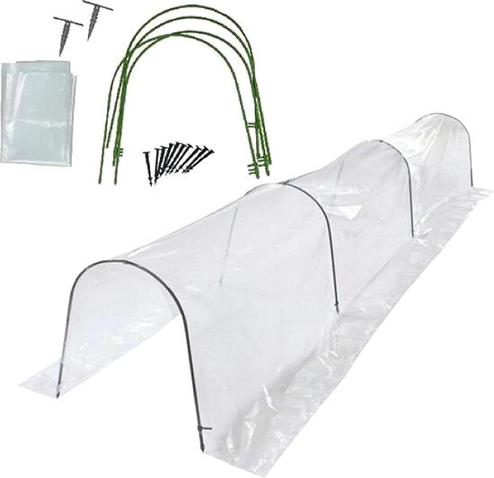 Mini tunnel per orticoltura 15x4m per coltivare con successo