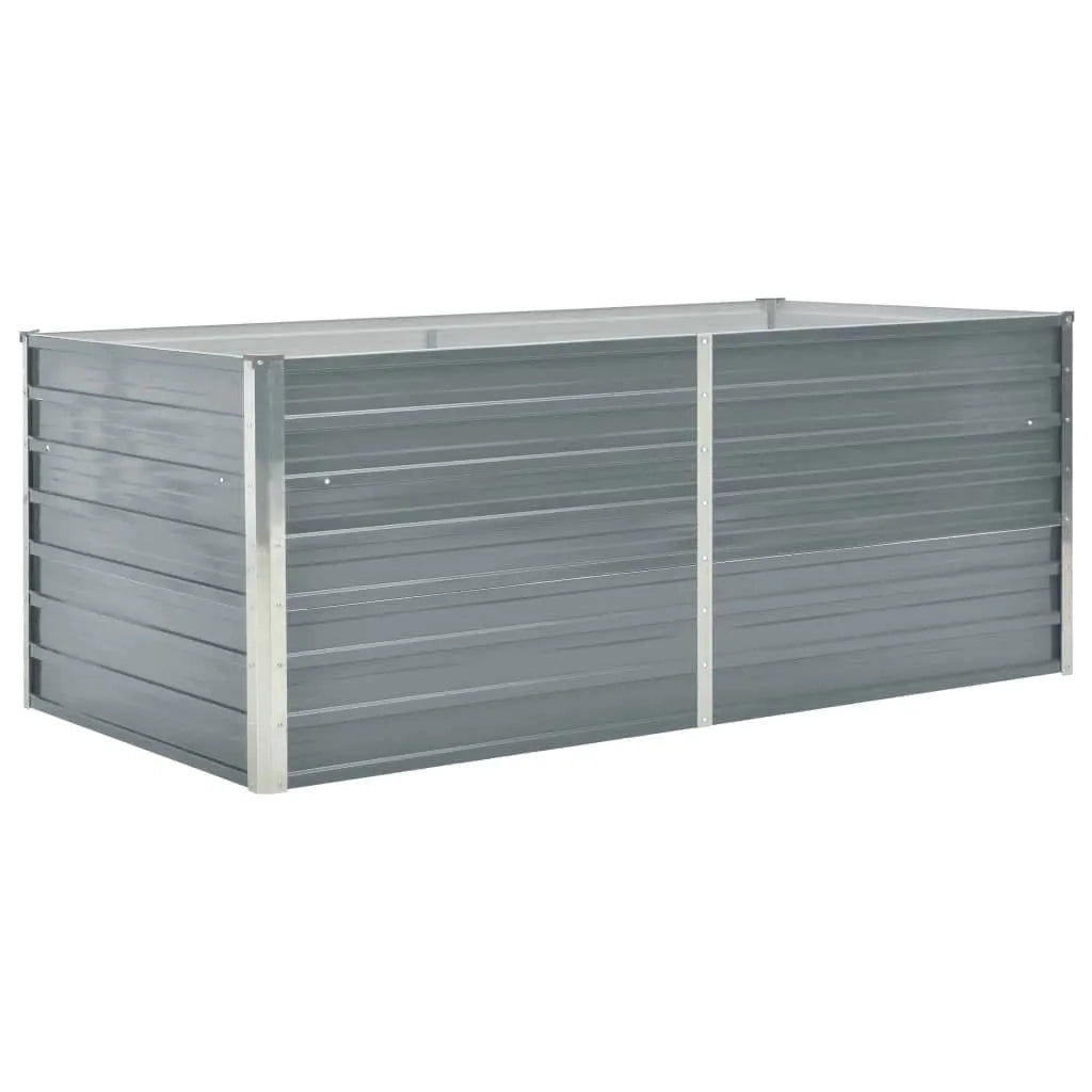 Letto di Coltura Rialzato 160x80x45cm in Acciaio Zincato Grigio cod mxl 52098