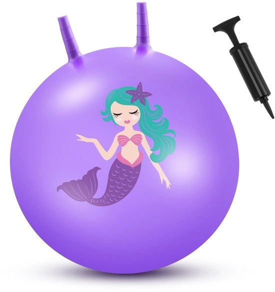 Cuscino Trampolino Esterno Inflabile da 60 cm - Giocattolo per Bambini - Attività Fisica - Maniglia di Sicurezza - Materiale PVC - Cuscino Trampolino