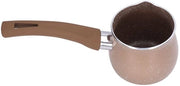 Piatto per latte con rivestimento antiaderente - Mini Piatto in acciaio - Maniglia ergonomico - Alluminio - 8 cm di diametro - Adatto per caffè e succo - Caffettiera