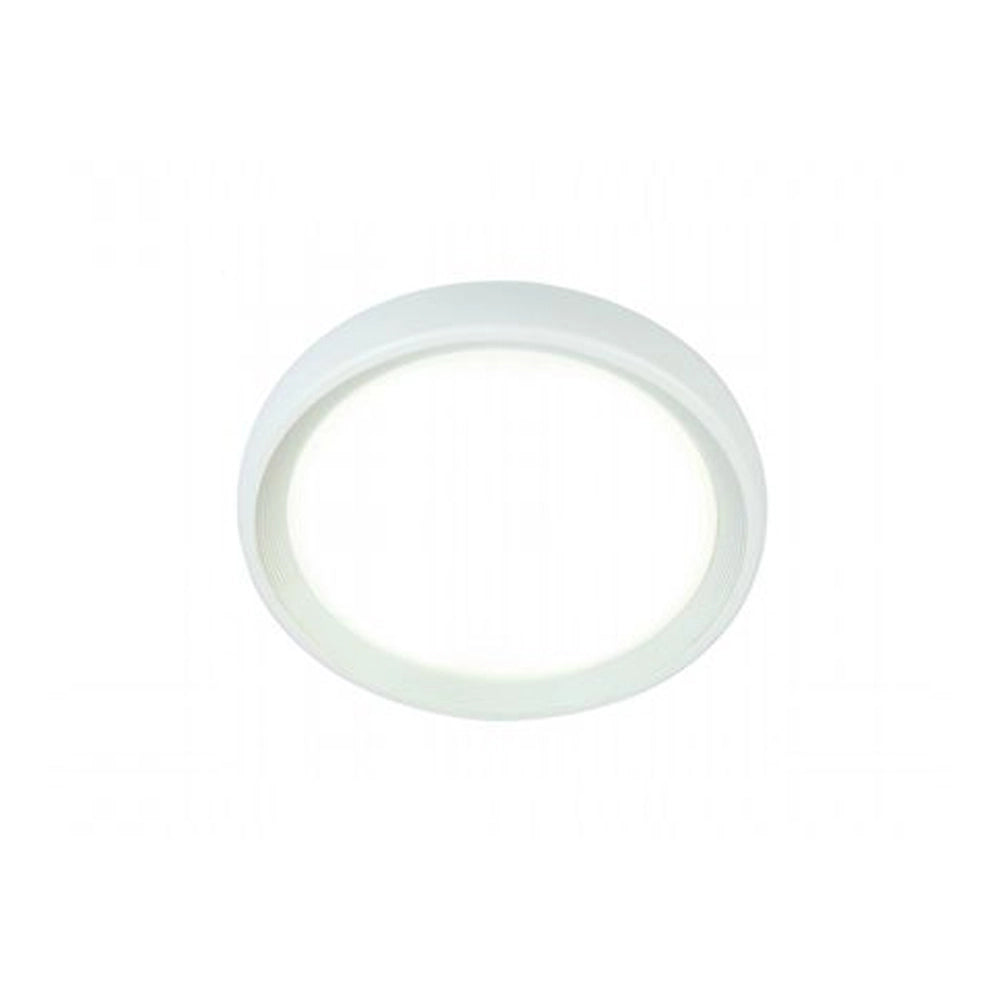 Plafoniera Esterno Moderna Loft Alluminio E Termoplastica Bianco Led 18W 4000K