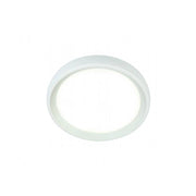 Plafoniera Esterno Moderna Loft Alluminio E Termoplastica Bianco Led 18W 4000K