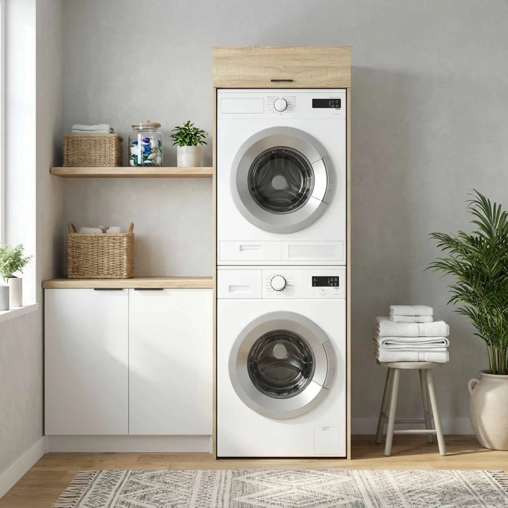 Mobiletto per lavatrice con porta Sonoma 67,5 x 68 x 200 cm 3422786