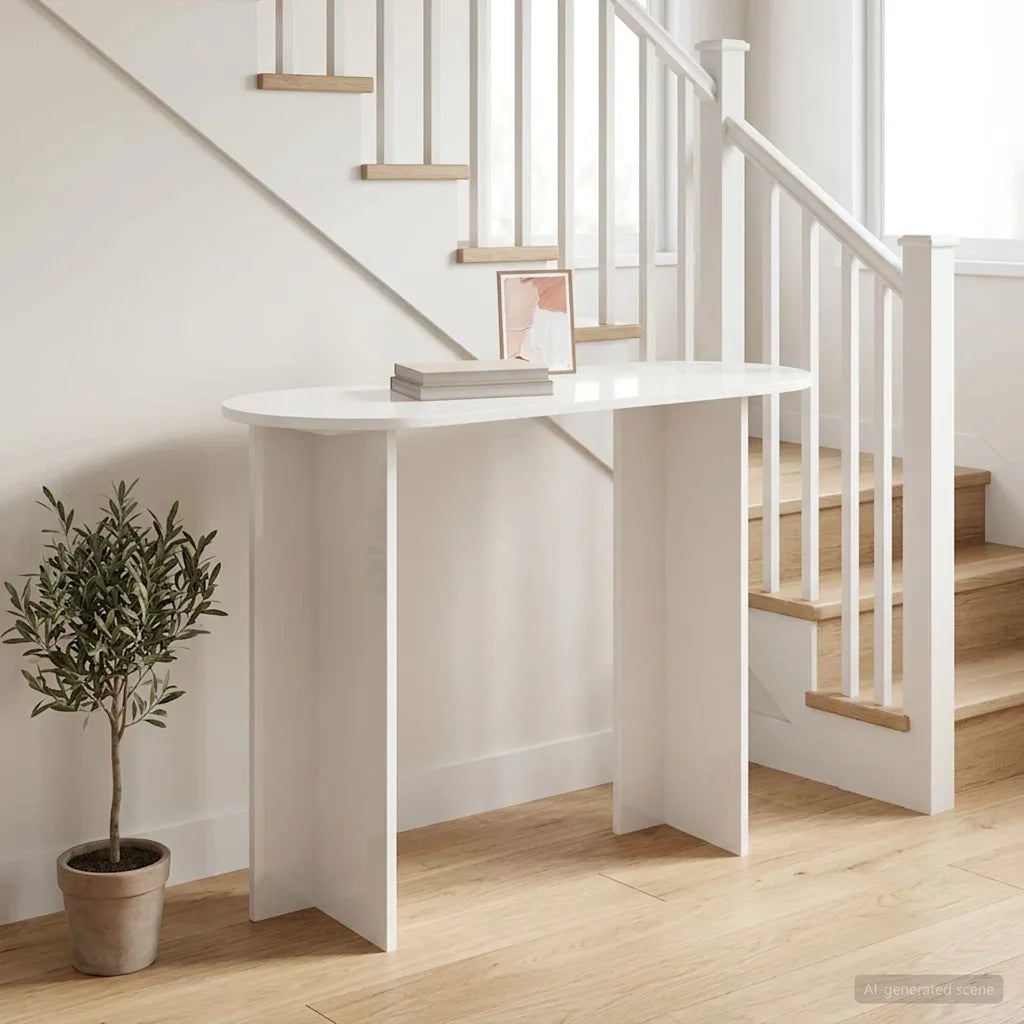 Tavolo consolle Bianco 100 x 39,5 x 75 cm Legno ingegnerizzato 8001149