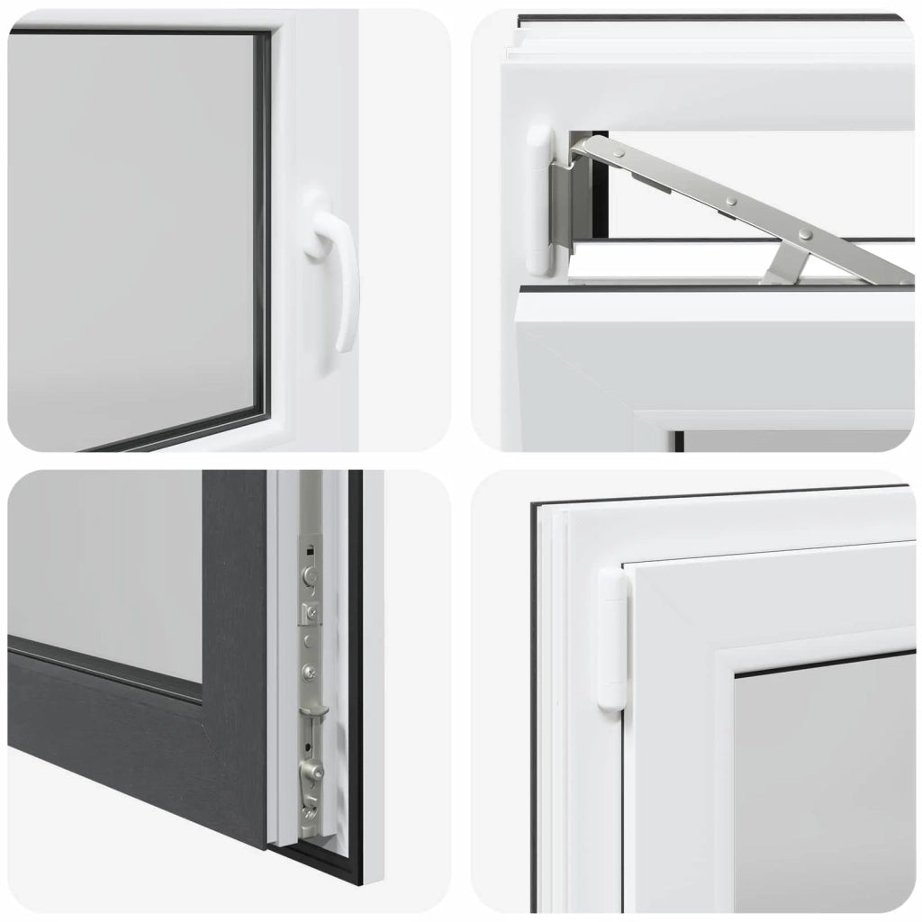 Finestra per Soffitta RISOR 110 x 50 cm PVC e Vetro Antracite CFW6504951