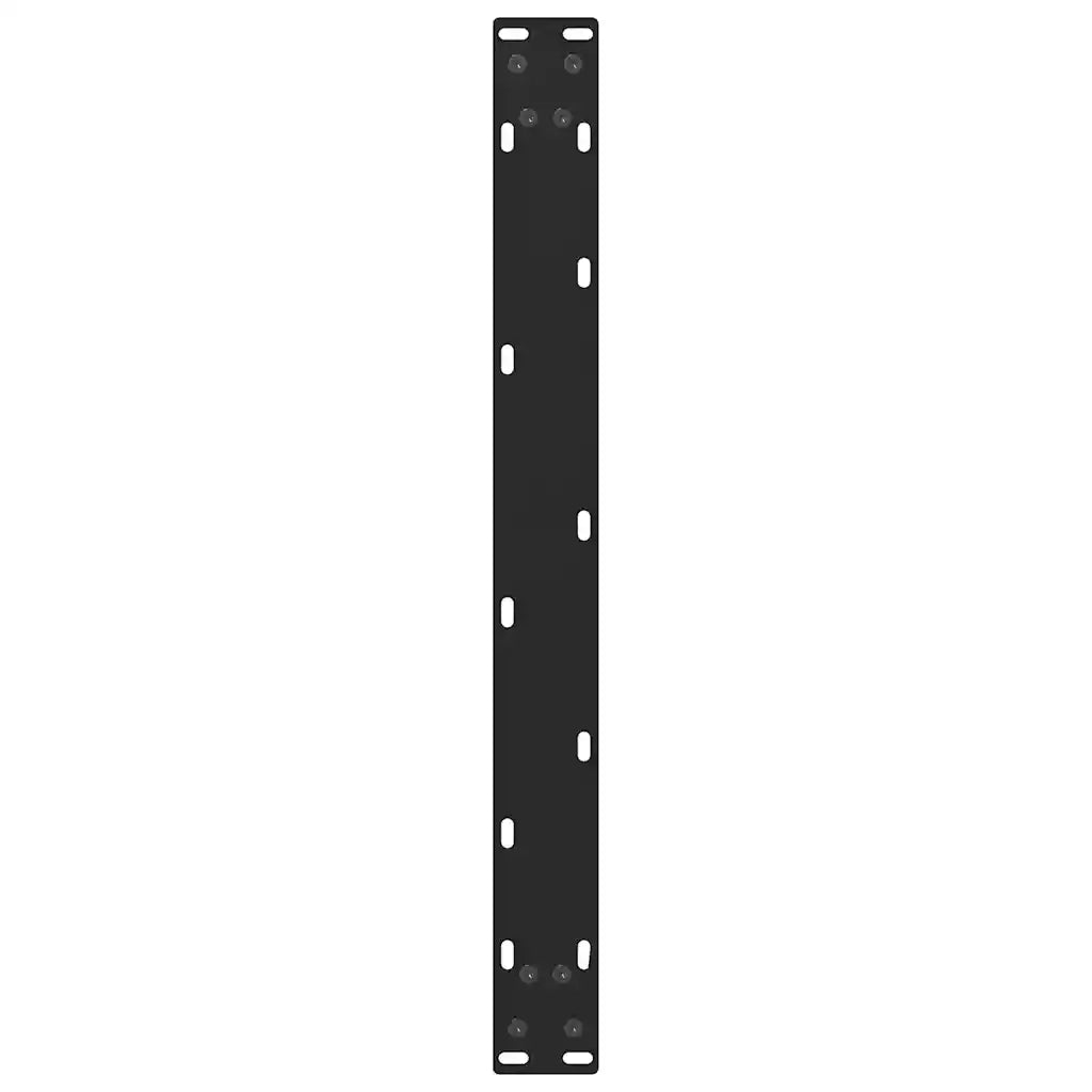 Gambe per Tavolino da Caffè Nere 2 pz 70x(30-31) cm Acciaio 4013268