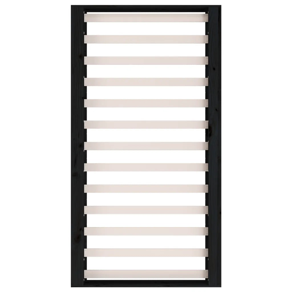 Giroletto Nero 75x190 cm Small Single in Legno Massello