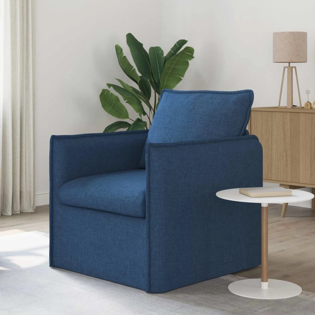 Divano Blu 195 x 82 x 85 cm Tessuto
