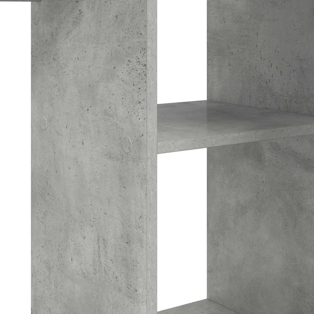 Scrivania Grigio cemento 142 x 102 x 73 cm Legno ingegnerizzato 869293