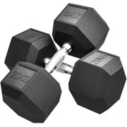 Manubri con impugnatura scanalata, manubrio in ghisa, 2 x 20kg per casa, palestra, allenamento di resistenza
