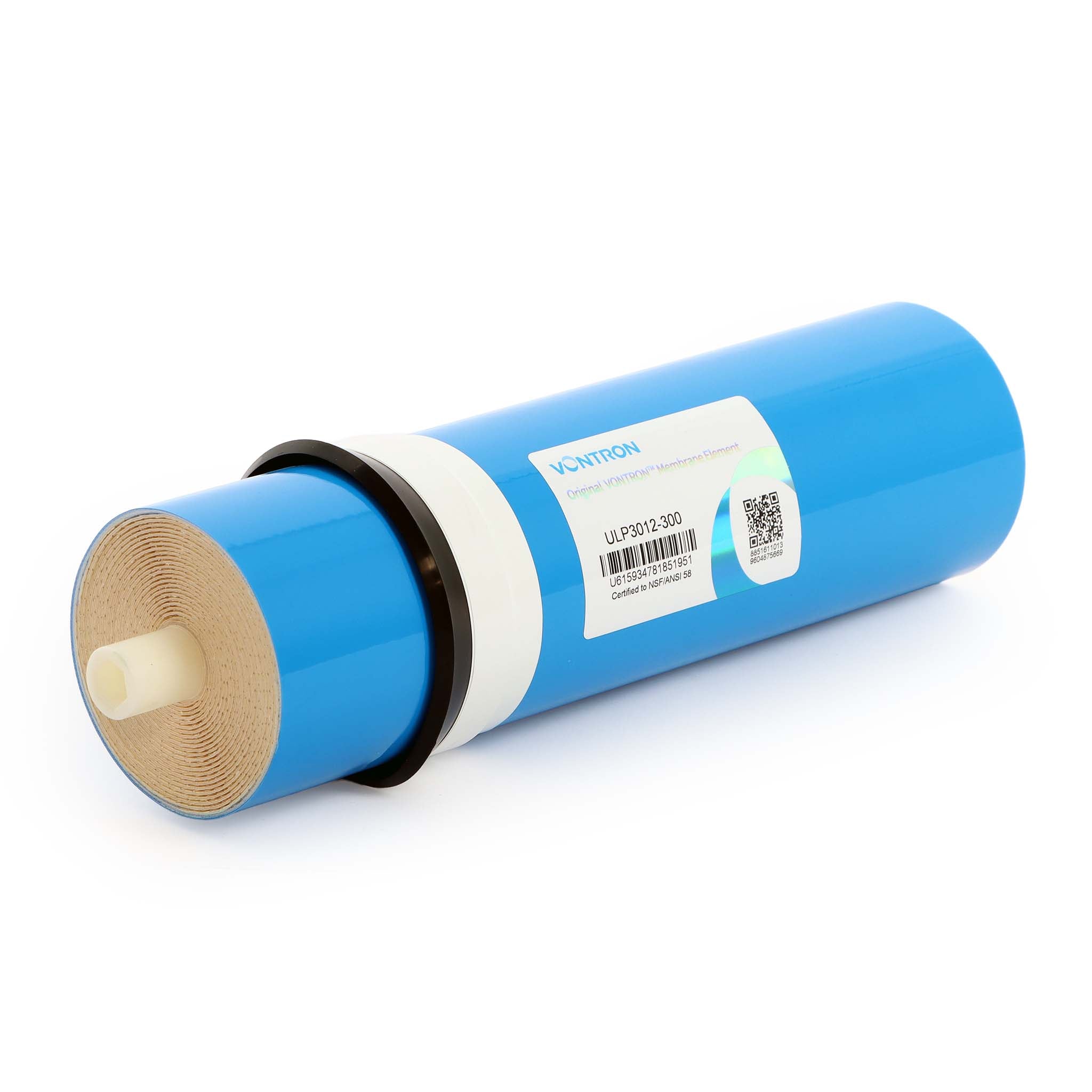 Naturewater Membrana osmosi inversa, capacità di filtrazione 300 GPD 1200 l/giorno, per depuratori acqua 10″ 254 mm