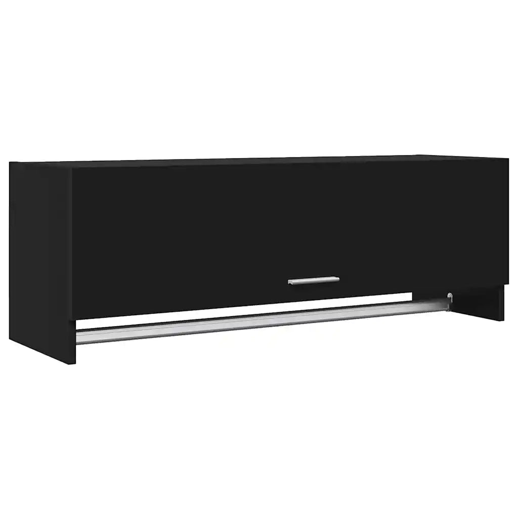 Armadio Nero 100x32,5x35 cm in Legno Multistratocod mxl 79459