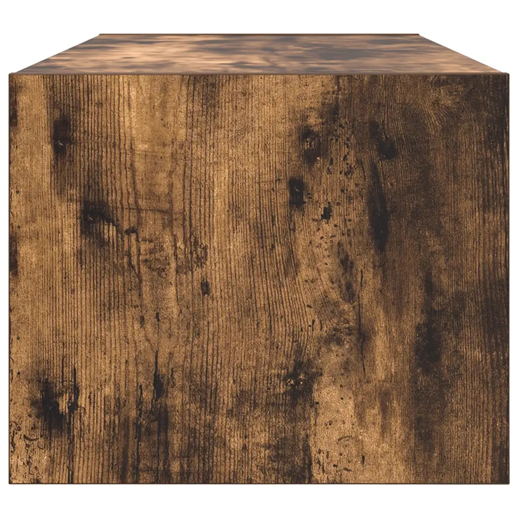 Mobile Porta TV Rovere Fumo 80x31x25,5 cm in Legno Multistrato