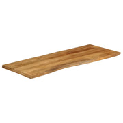 vidaXL Piano Tavolo 140x60x3,8 cm Bordi Vivi in Legno Massello Mango