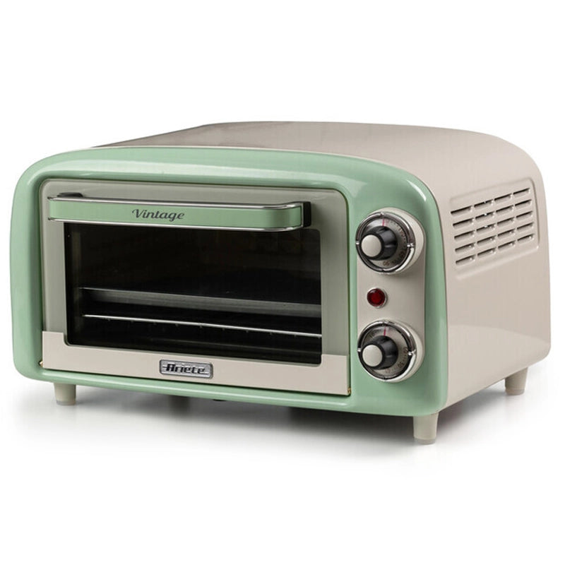 Ariete 3919 forno elettrico vintage, 800w, capacità 10l, doppio vetro, retrò, verde - ARI3919/04