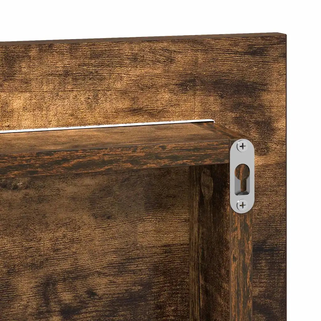 Specchio Marrone 80 x 37 cm Vetro e Legno Ingegnerizzato 863303