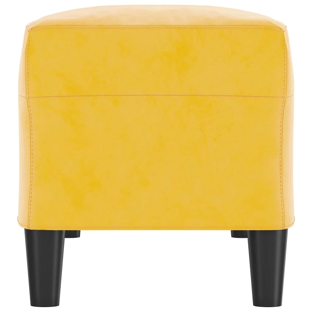 Panca/panca in velluto giallo 100 x 35 x 41 cm 02_0010695