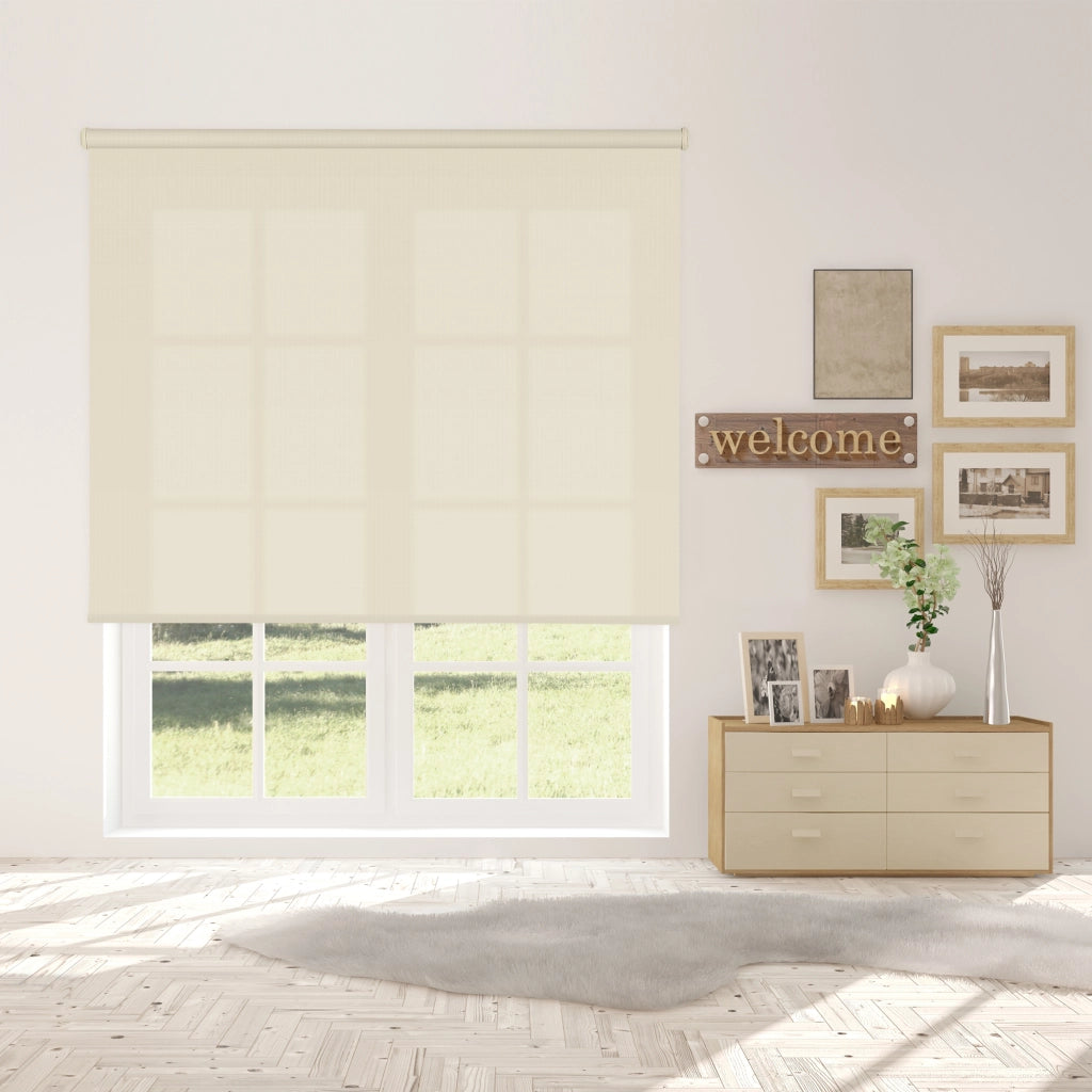 VIEWTEX Tenda a rullo traslucida L2000 Ivory 180 X 250cm - Made in Europe - 5 anni di garanzia