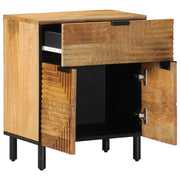 Comodino Marrone 50x33x60 cm in Legno Massello di Mango 4017731