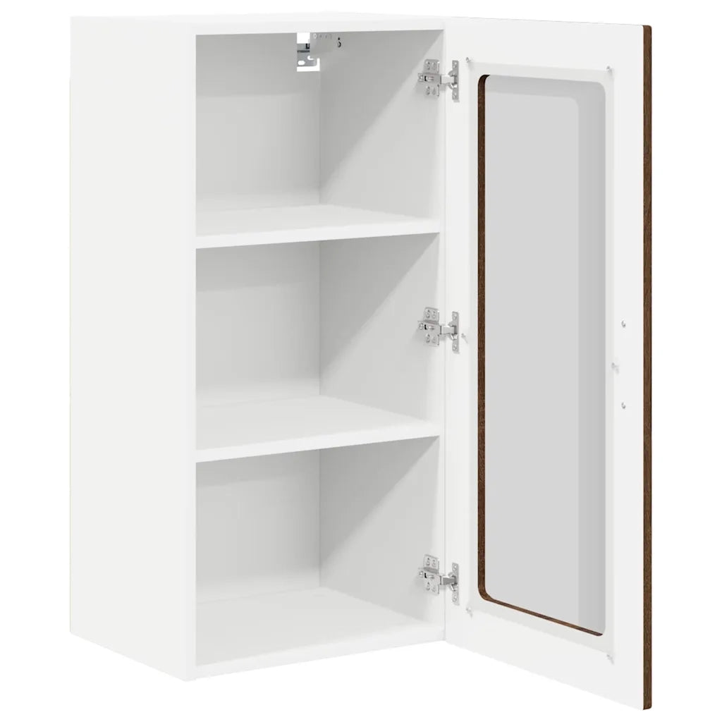 Mobile da cucina con porta 2 pz-Set di 2 Armadio da cucina Rovere Marrone 40 x 31 x 80 cm