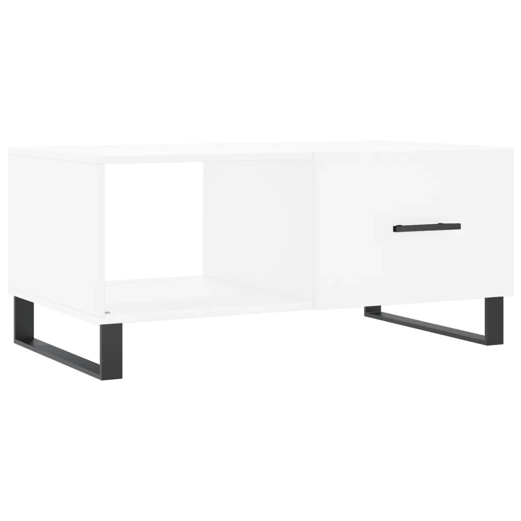 Tavolino da Salotto Bianco 90x50x40 cm in Legno Multistrato 829236