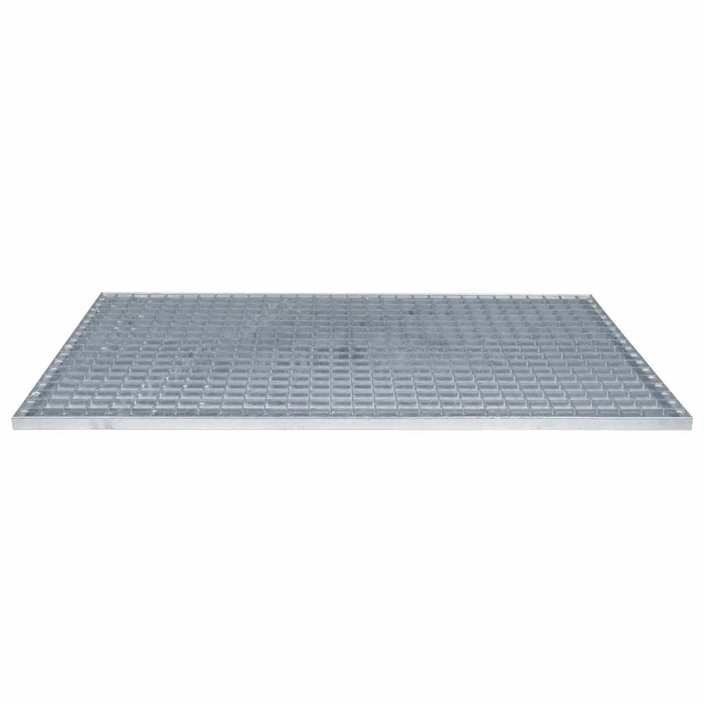 Grata Argento 30 x 30 x 2 cm Acciaio Zincato a Caldo