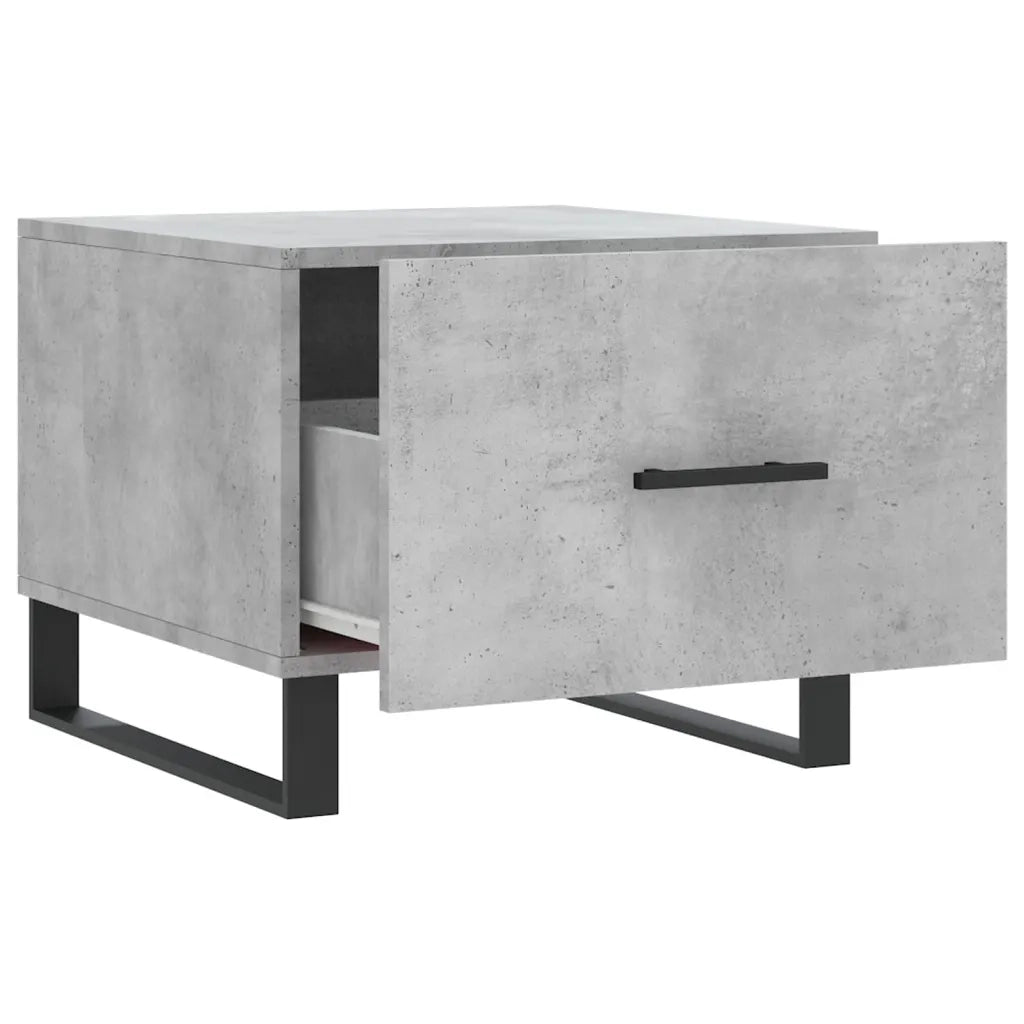 2 pz Tavolini salotto | Tavolino da caff¨¨ | Tavolino da Soggiorno Grigio Cemento 50x50x40 Legno Multistrato