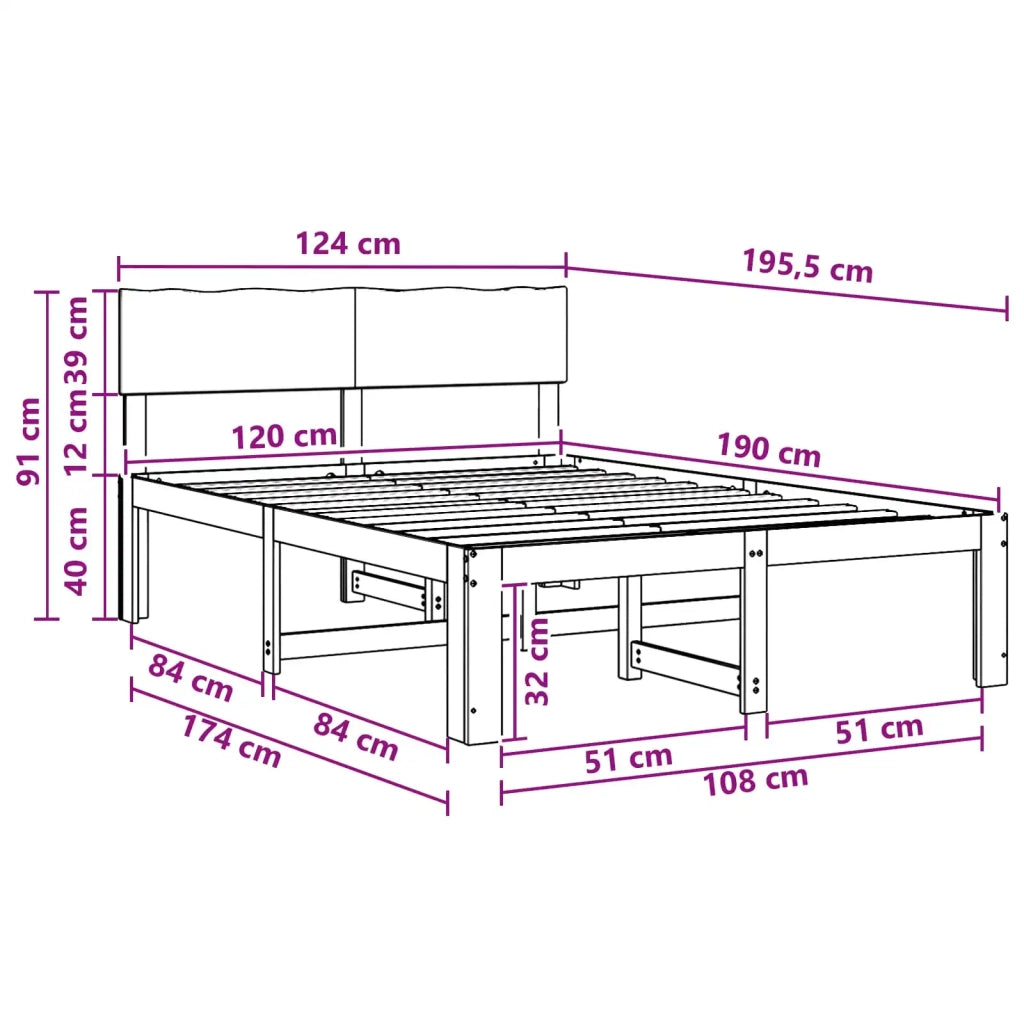 Letto matrimoniale con testiera ROSTOCK Marrone Scuro 903401