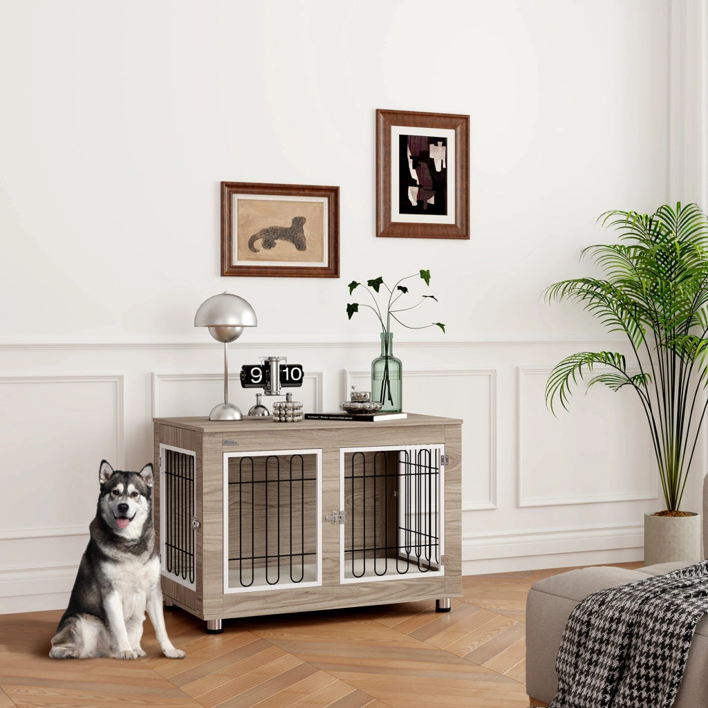 Tavolino Cage per Cani ¨C Minimal ¨C Grigio